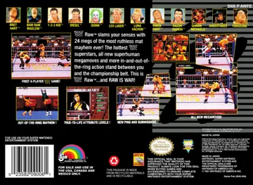 WWF Raw (USA) box cover back